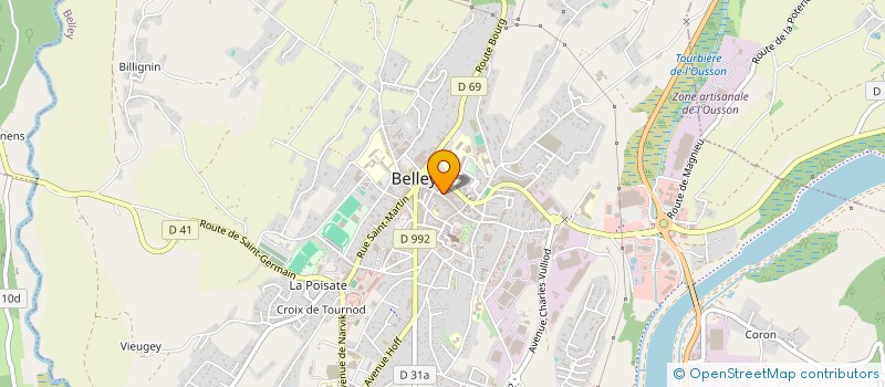 localisation de l'entreprise ASS TOURISME LOISIR RHONE ALPES à BELLEY