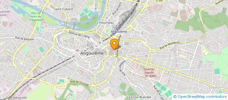 localisation de l'entreprise ASS TOURIST SPORT CULTUREL ADMIN FINANC à ANGOULEME