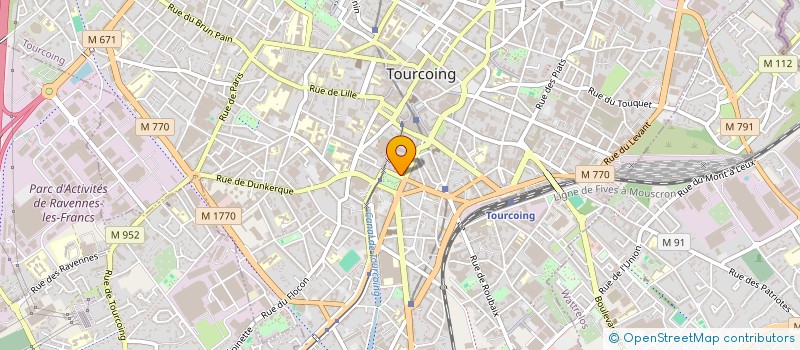 localisation de l'entreprise ASS TOURQUENNOISE RECUPERATION MATERIAUX à TOURCOING