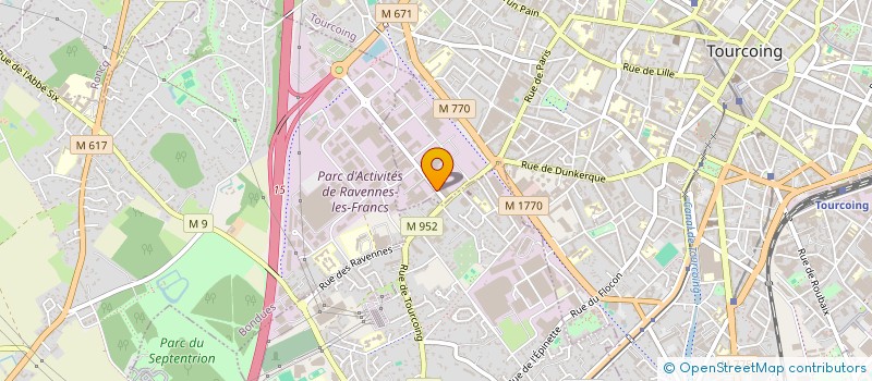 localisation de l'entreprise ASS TOURQUENOISE INITIATION TENNIS à TOURCOING