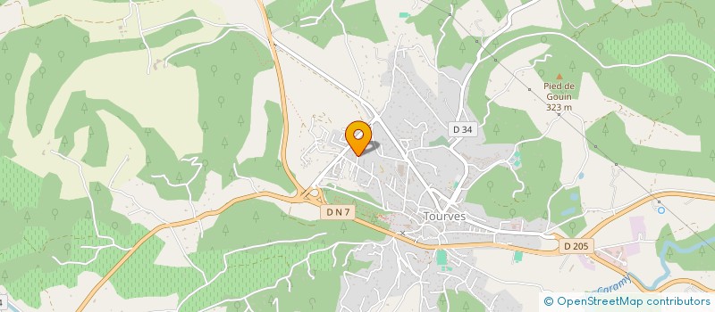 localisation de l'entreprise ASS  TOURVES POUR TOUS  TOURVES