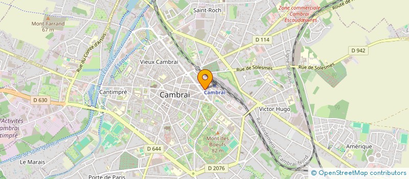 localisation de l'entreprise ASS TRAINS MINIATURES DU CIS  CAMBRAI