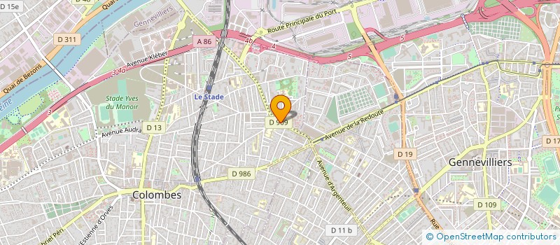 localisation de l'entreprise ASS TRAIT D'UNION à COLOMBES