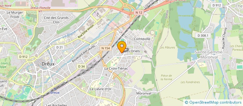 localisation de l'entreprise ASS TRAIT UNION CHAMARDS ECHANGES SAVOIR à DREUX