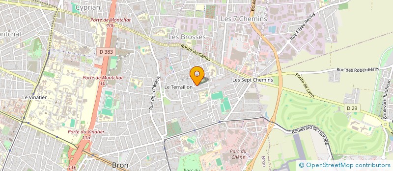 localisation de l'entreprise ASS TRANS-MED à BRON