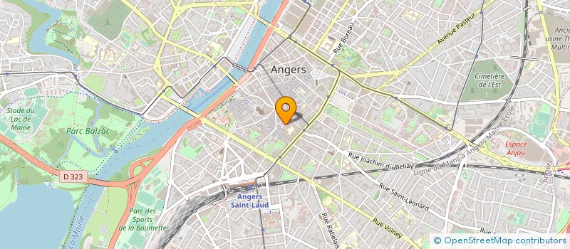 localisation de l'entreprise ASS TRAVAIL BLEU à ANGERS