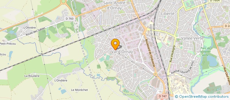 localisation de l'entreprise ASS TRAVAIL CORPOREL EQUILIBRES à LA ROCHE-SUR-YON