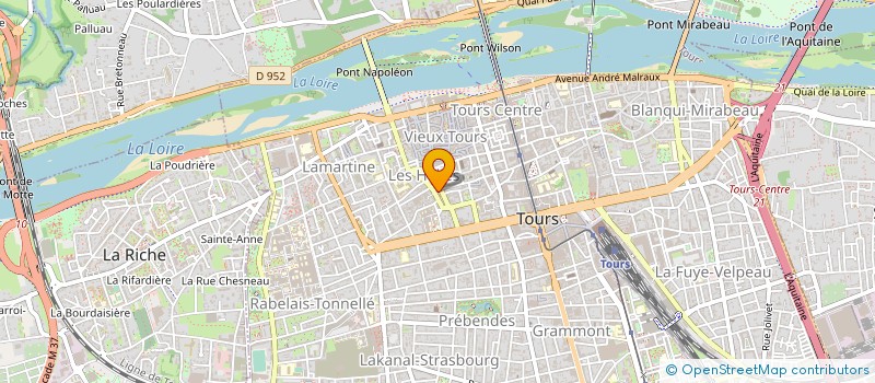 localisation de l'entreprise ASS TRAVAIL CULTURE INDRE ET LOIRE  TOURS