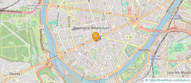 localisation de l'entreprise ASS TRAVAIL ET FORMATION à BOULOGNE-BILLANCOURT