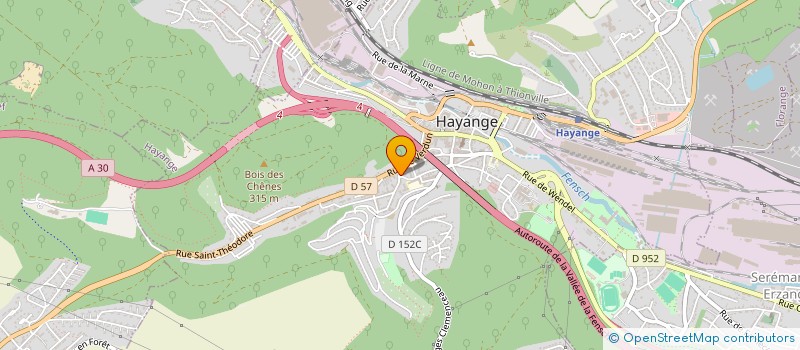 localisation de l'entreprise ASS TRAVAILLEURS DE TURQUIE à HAYANGE