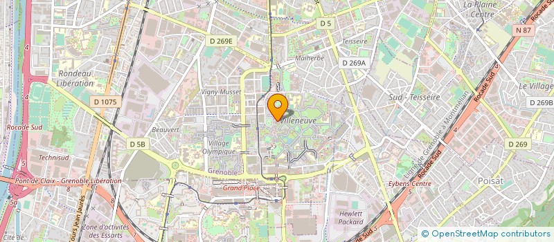 localisation de l'entreprise ASS TRAVAILLEURS SENEGALAIS  GRENOBLE