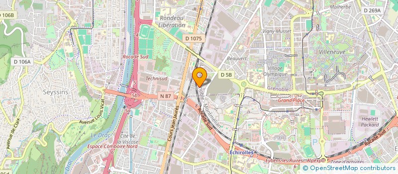 localisation de l'entreprise ASS  TRAVAILLEURS TURCS DE GRENOBLE  GRENOBLE