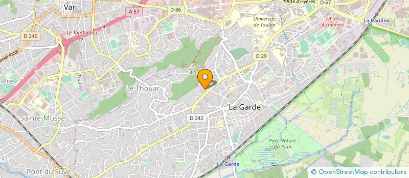 localisation de l'entreprise ASS TRETEAUX GARDEENS à LA GARDE
