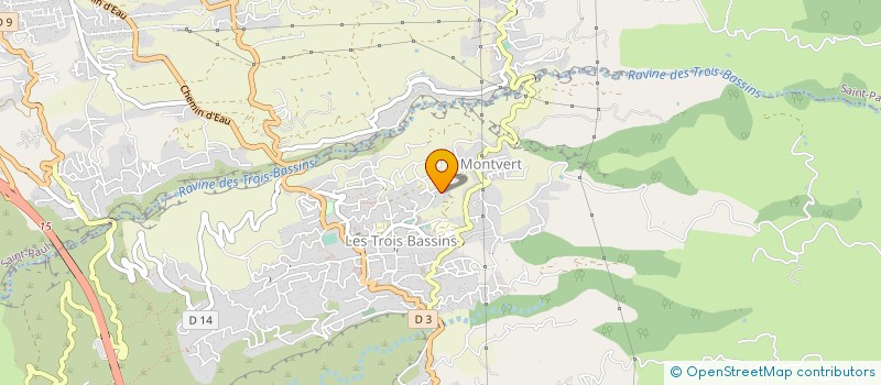 localisation de l'entreprise ASS TROIS BASSINS FOOTBALL CLUB  LES TROIS-BASSINS