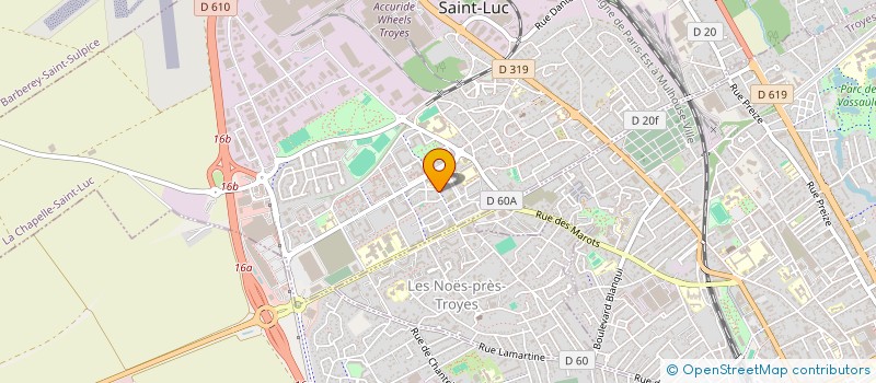 localisation de l'entreprise ASS TROYENNE DE DA'WAH ET TABLIH à LA CHAPELLE-SAINT-LUC