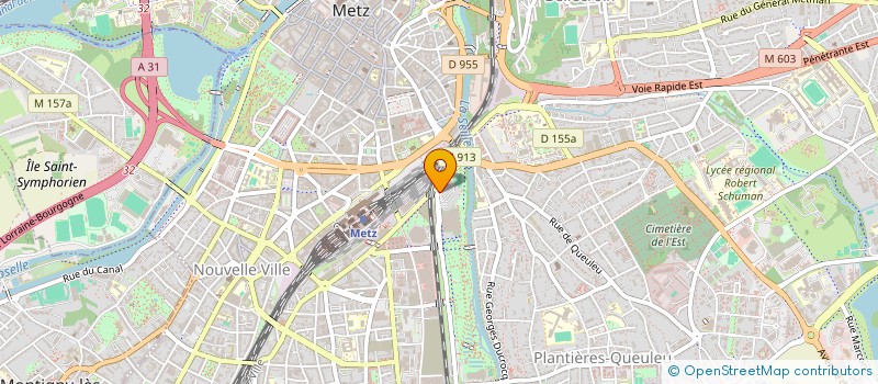 localisation de l'entreprise ASS TRPTS ROUTIERS INTERURBAIN VOYAGE  METZ