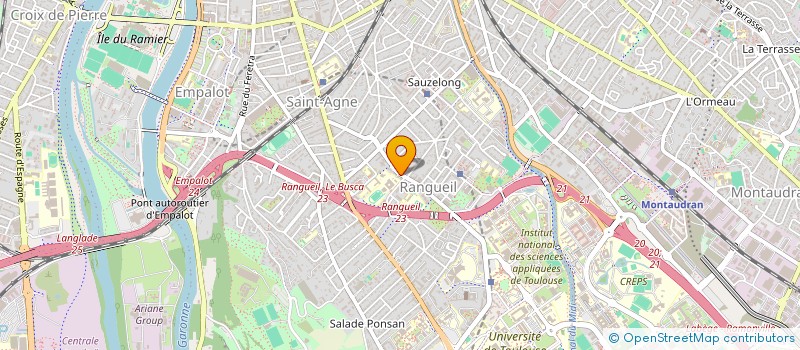 localisation de l'entreprise ASS  TSE DES INFORMATICIENS DIPLOMES IUT  TOULOUSE