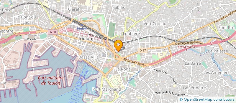 localisation de l'entreprise ASS TUTELAIRE DES MAJEURS PROTEGES VAR à TOULON