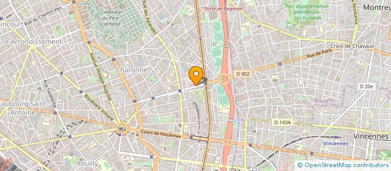 localisation de l'entreprise ASS TUTELAIRE DES RETRAITES DU XXEME ARR à PARIS