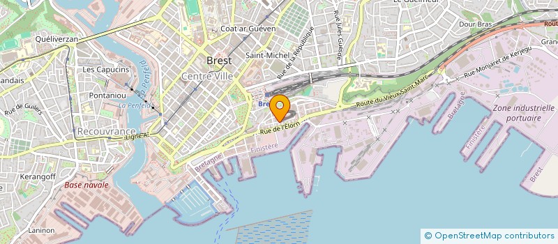 localisation de l'entreprise ASS TUTELAIRE DU PONANT à BREST