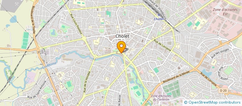localisation de l'entreprise ASS TUTELAIRES DES INADAPTES M L à CHOLET