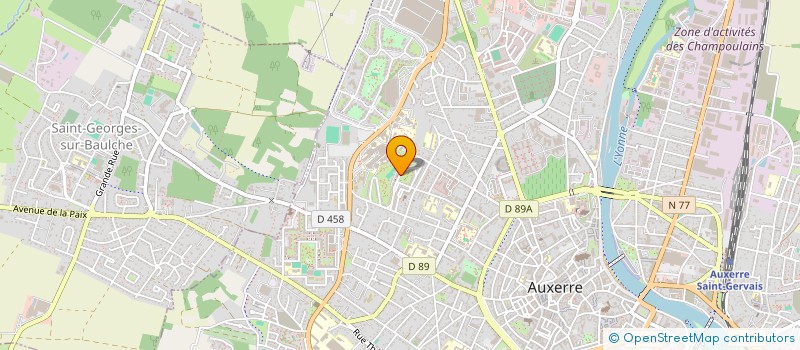 localisation de l'entreprise ASS TWIRLING AUXERROIS à AUXERRE