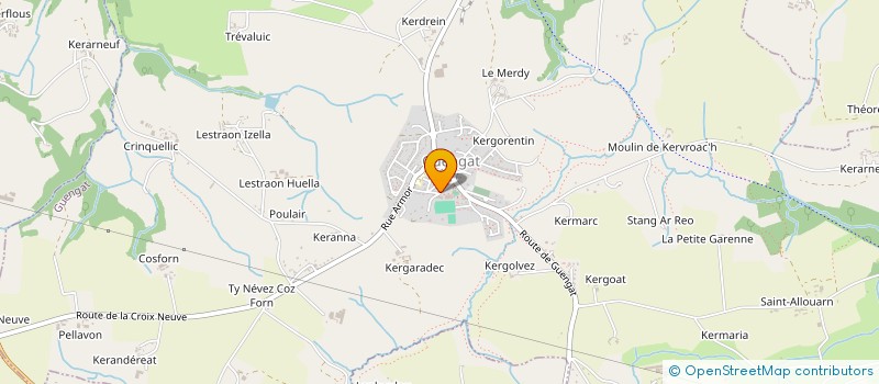 localisation de l'entreprise ASS TY BIHAN GUENGAT PLOGONNEC PLONEIS  GUENGAT