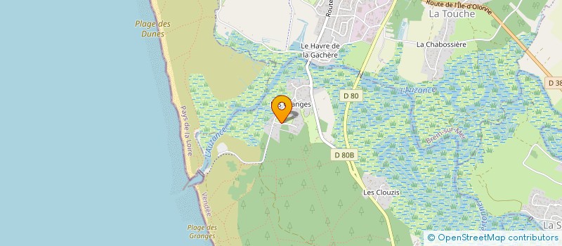 localisation de l'entreprise ASS  U S J A  CARQUEFOU à LES SABLES D'OLONNE