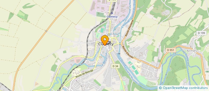 localisation de l'entreprise ASS UN ACCUEIL UN SOURIRE EN VAUX D YONNE à CLAMECY