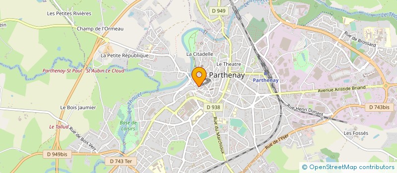 localisation de l'entreprise ASS UN TOIT EN GATINE à PARTHENAY