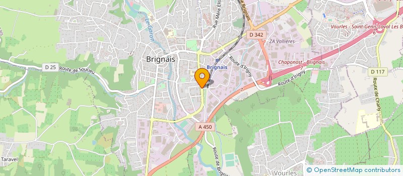 localisation de l'entreprise ASS UN VENT DE LIBERTE à BRIGNAIS