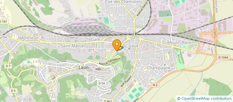 localisation de l'entreprise ASS UNAFAM ESPOIR 02 à LAON