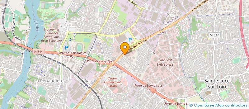 localisation de l'entreprise ASS UNIDECAM 44 à NANTES