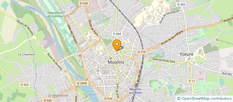 localisation de l'entreprise ASS UNION AGRICUL BOURBONNAIS à MOULINS