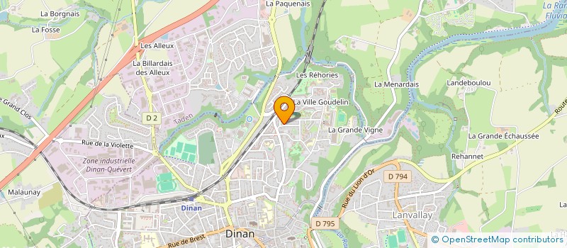 localisation de l'entreprise ASS UNION ATHLETIQUE RANCE à DINAN