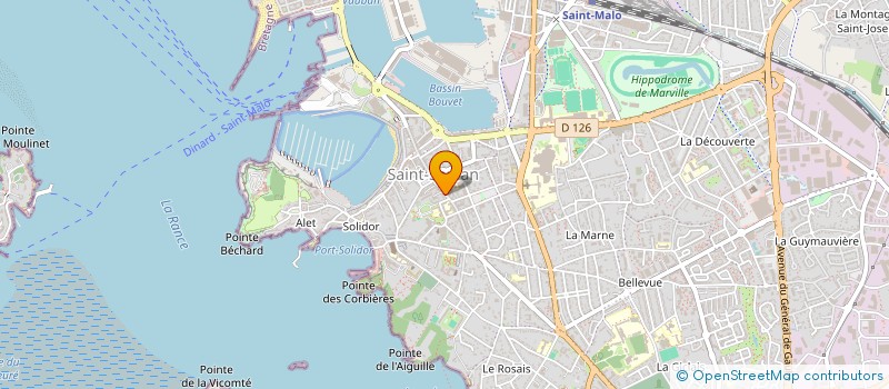 localisation de l'entreprise ASS UNION COMMERCIALE SERVANNAISE  SAINT-MALO