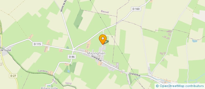 localisation de l'entreprise ASS UNION DES FAMILLES à MAZINGHIEN