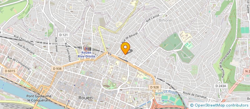 localisation de l'entreprise ASS  UNION DES MEDAILLES DU TRAVAIL  ROUEN