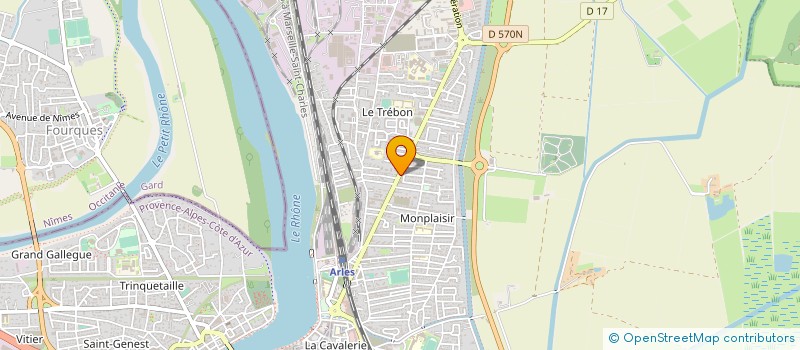 localisation de l'entreprise ASS UNION DES NAGEURS ARLESIENS à ARLES