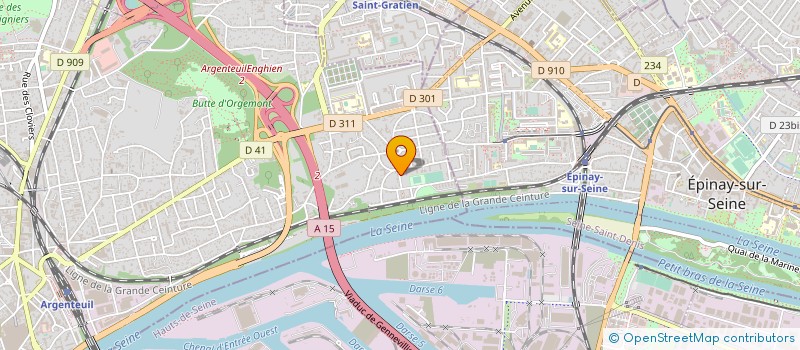 localisation de l'entreprise ASS UNION FRANCAISE DE PHILATELIE POLAIR  ARGENTEUIL