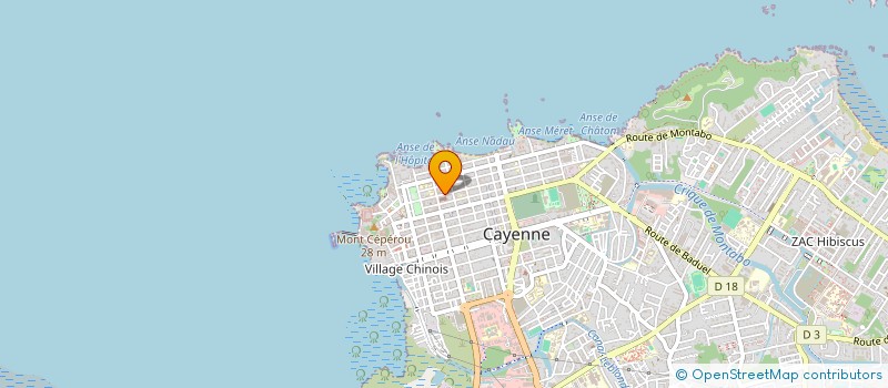 localisation de l'entreprise ASS UNION GUYA ORG GESTION ENSEIG CATHO  CAYENNE