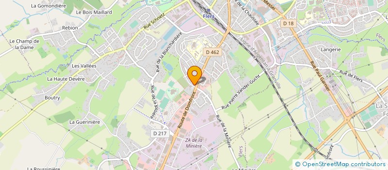 localisation de l'entreprise ASS UNION INTERPROF RETRAITES CFDT ORNE à FLERS