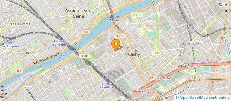 localisation de l'entreprise ASS UNION NAT SPORT LEP PASTEUR à CLICHY