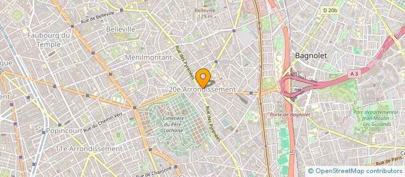 localisation de l'entreprise ASS UNION NATLE DES COMBATTANTS 20E SEC  PARIS