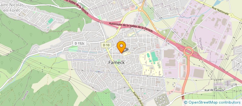 localisation de l'entreprise ASS UNION RAPATRIES ENFANTS SENSIBILISES à FAMECK