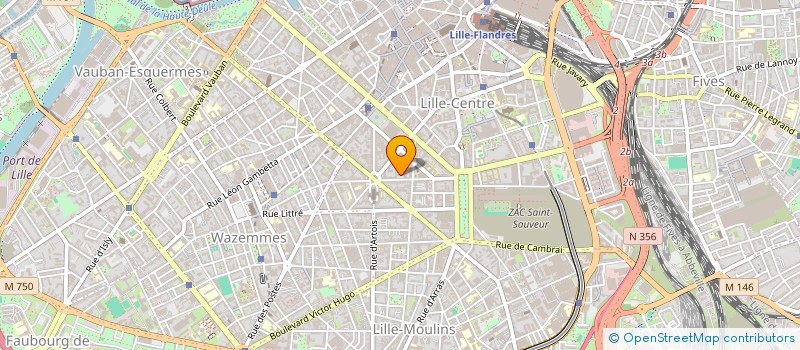 localisation de l'entreprise ASS UNION REG ASS PROF TECHNOL ENSEIG P à LILLE
