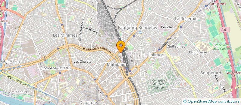 localisation de l'entreprise ASS  UNION REG MIDI PYRENEES FORCE OUVRI  TOULOUSE