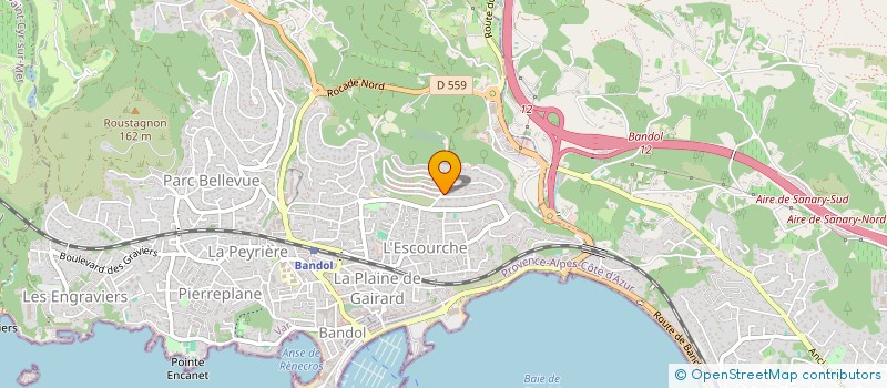 localisation de l'entreprise ASS UNION SPORT DU PERSONEL à BANDOL