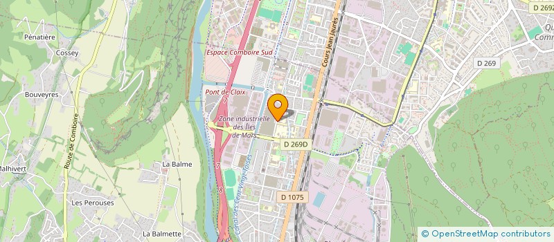 localisation de l'entreprise ASS  UNION SPORTIVE DU COTEAU  LE PONT-DE-CLAIX