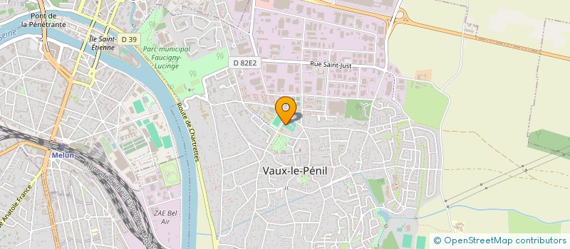 localisation de l'entreprise ASS UNION SPORTIVE VAUX LE PENIL TENNIS à VAUX-LE-PENIL